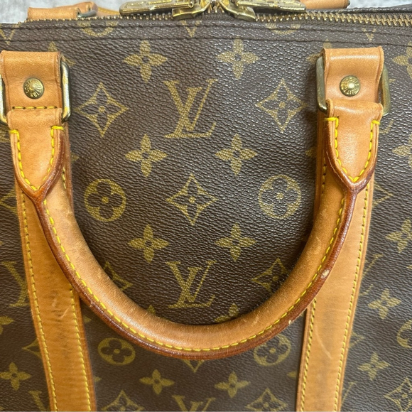 Louis Vuitton Keepall Bandoulière 55 Monogram Boston Travel Duffel Vintage - Picture 9 of 14